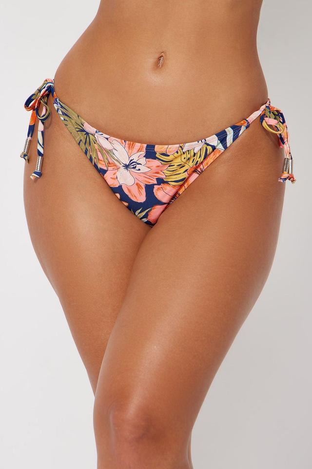 Tiki Beach Side Ties Bikini Bottom - Multi Color Product Image