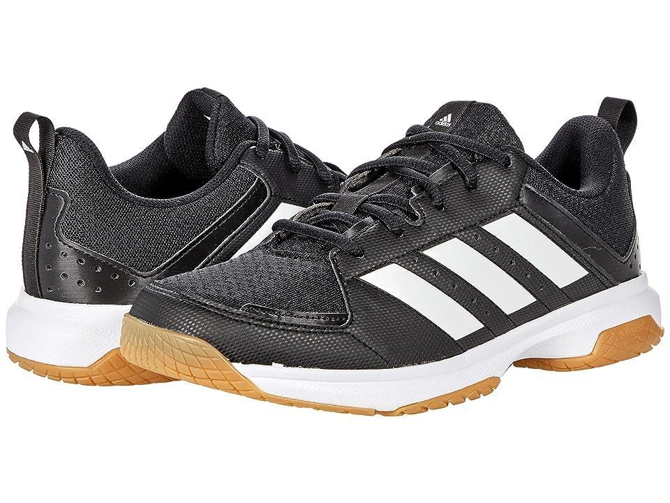 adidas Ligra 7 Indoor Volleyball White/Black) Women's Shoes Product Image