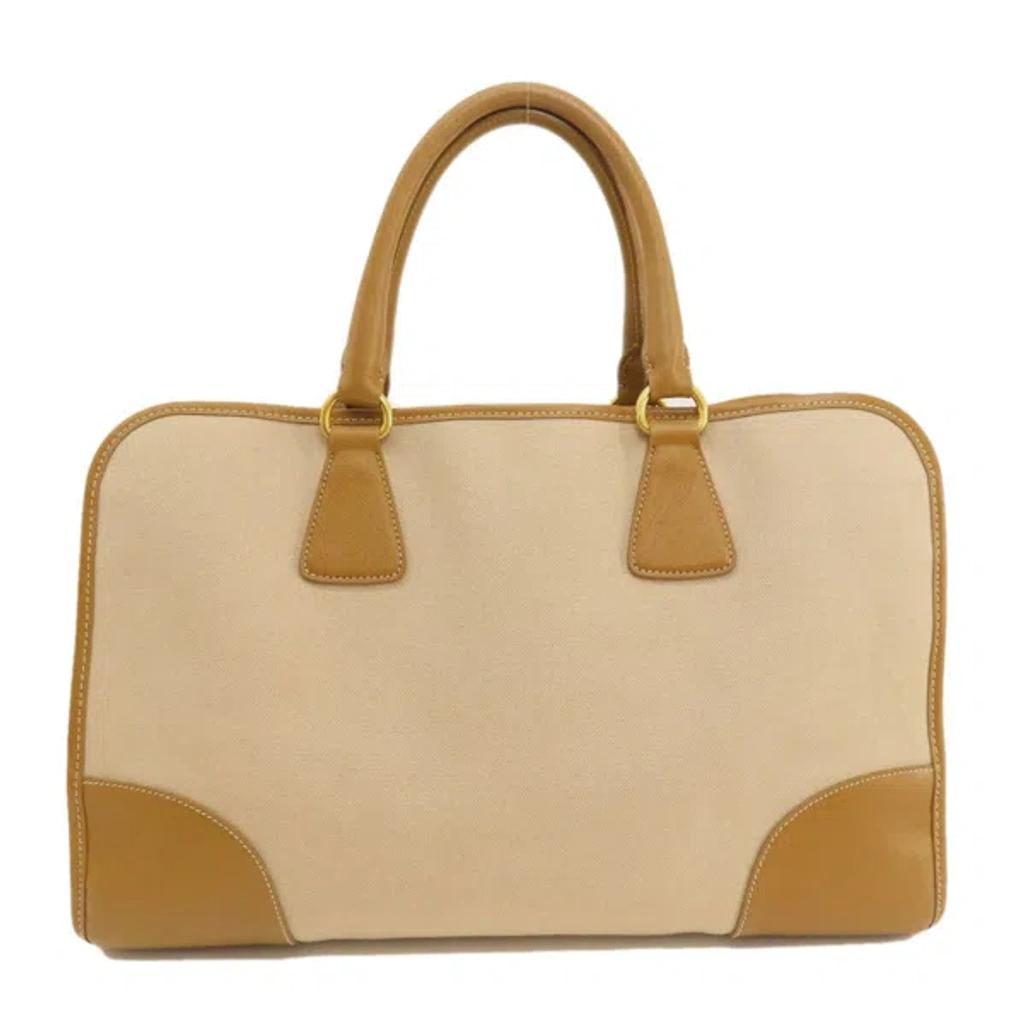 Beige Canvas Tote Bag () Product Image