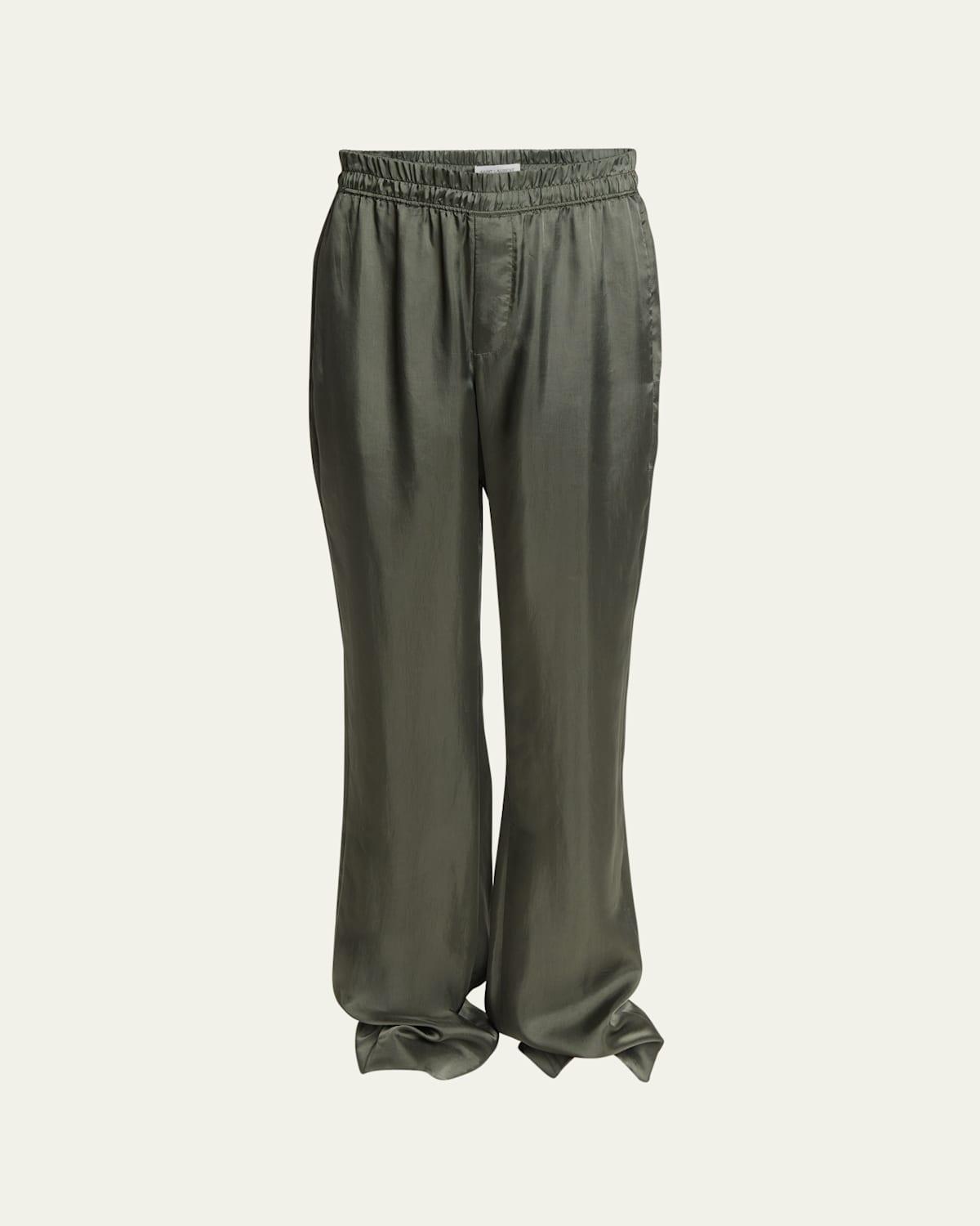 Mens Twill Satin Pajama Pants Product Image