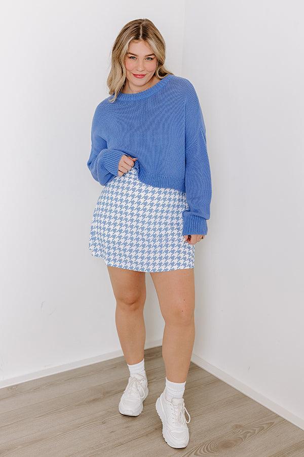 Coastal Breeze Knit Sweater in Blue Product Image