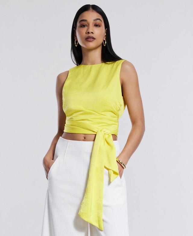 Bcbg New York Womens Wrap-Back Sleeveless Top Product Image