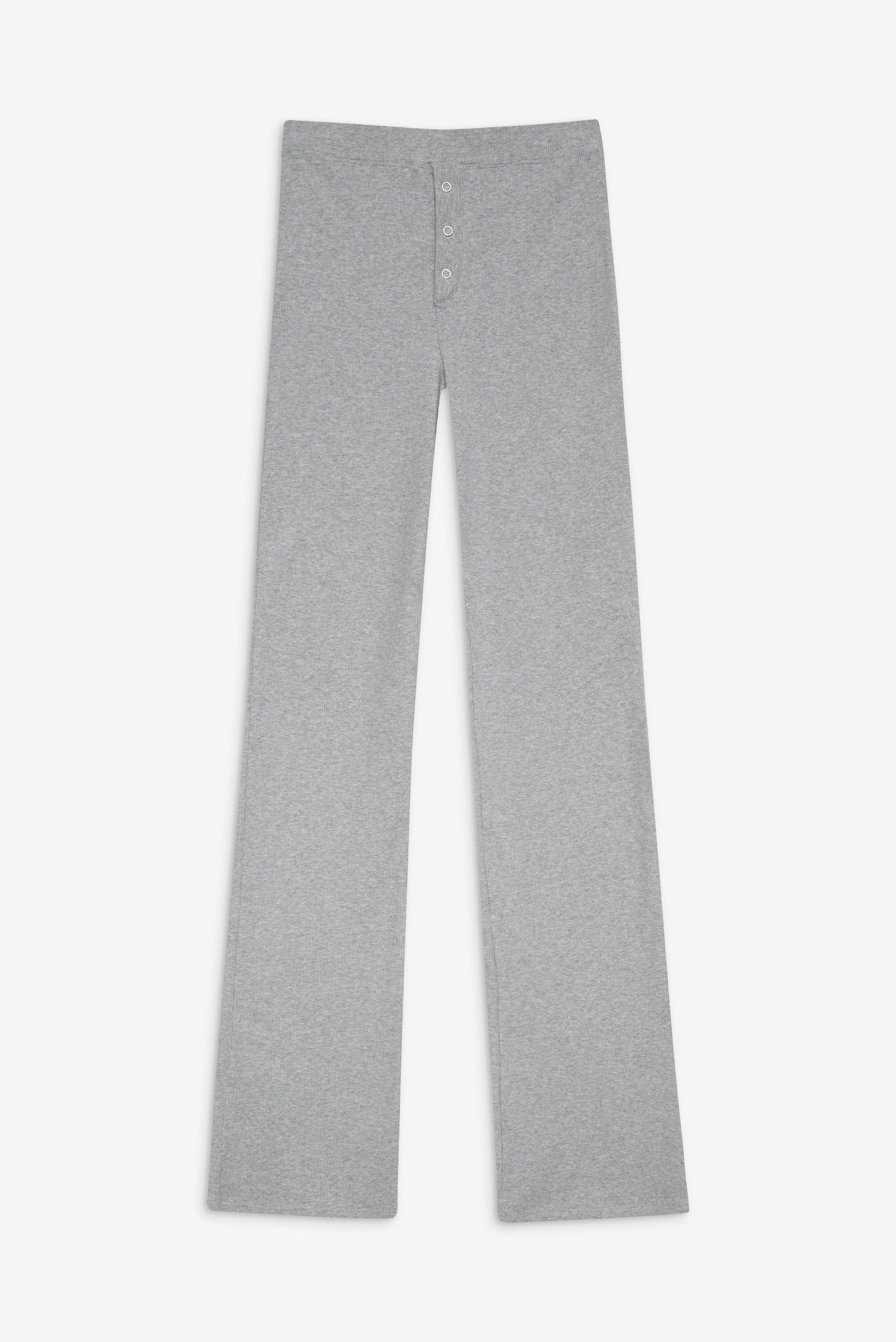 Blair Cotton Pants - Heather Grey Product Image