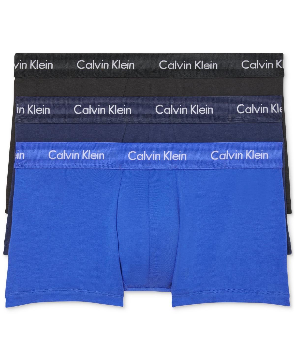 Calvin Klein Underwear Cotton Stretch Low Rise Trunks 3-Pack Men's Underwear Product Image