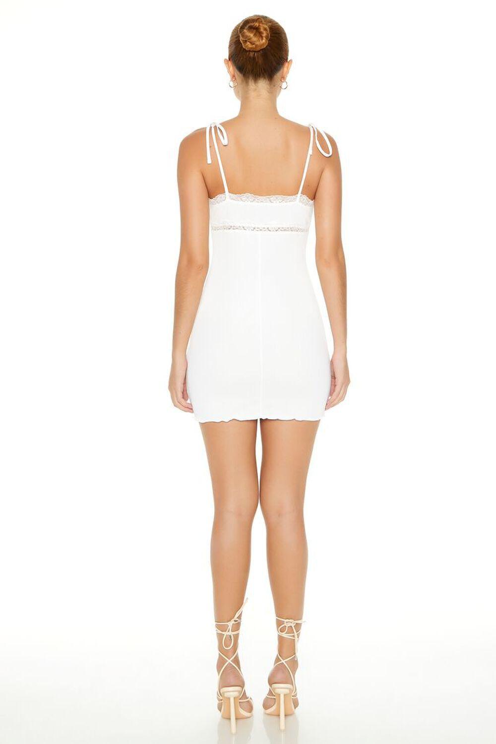 Lace-Trim Tie-Strap Mini Dress | Forever 21 Product Image