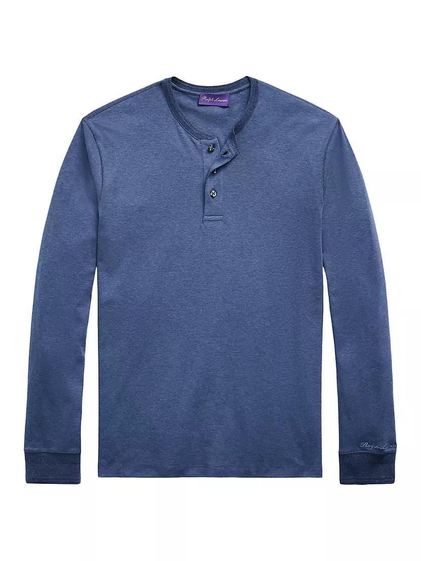 Cotton Crewneck Henley Product Image