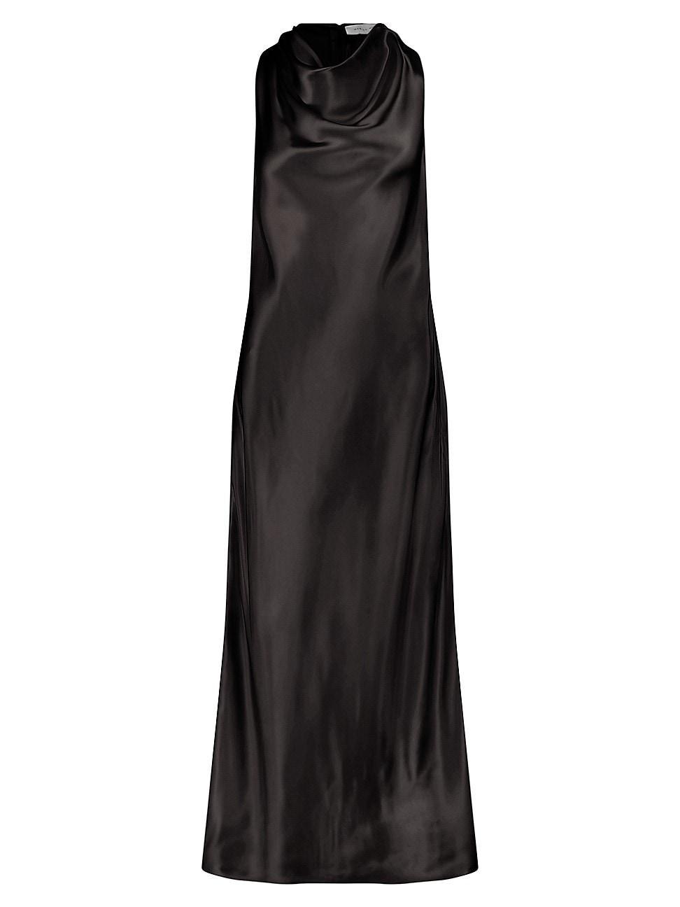 Womens Bias Dress with Cowl Neckline Product Image