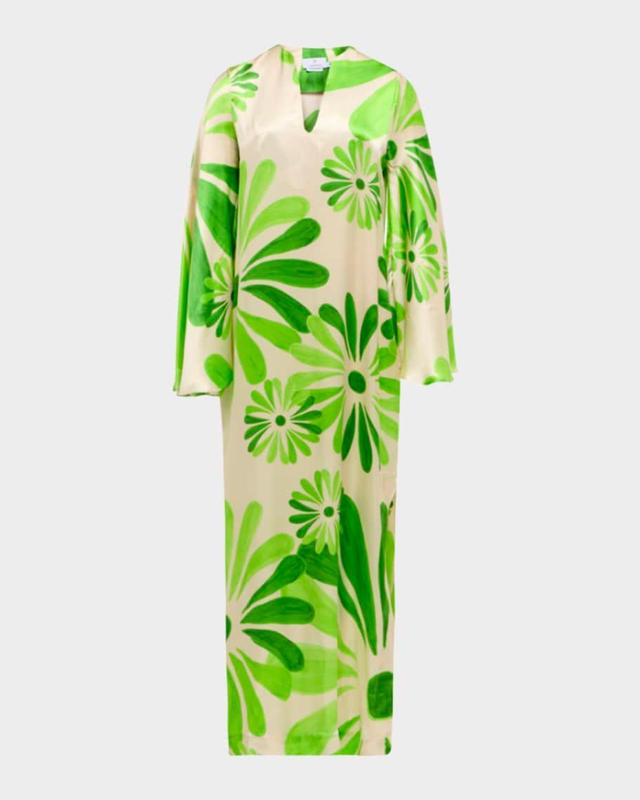 Flora Printed Side-Slit Maxi Caftan Product Image