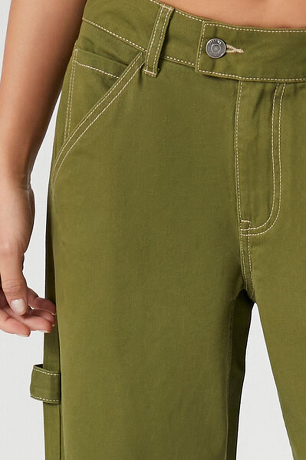 High-Rise Wide-Leg Utility Pants | Forever 21 Product Image