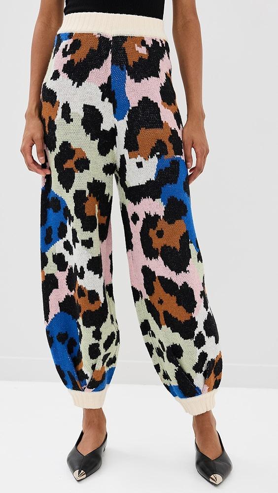 FARM Rio Colorful Leopards Knit Pants | Shopbop Product Image