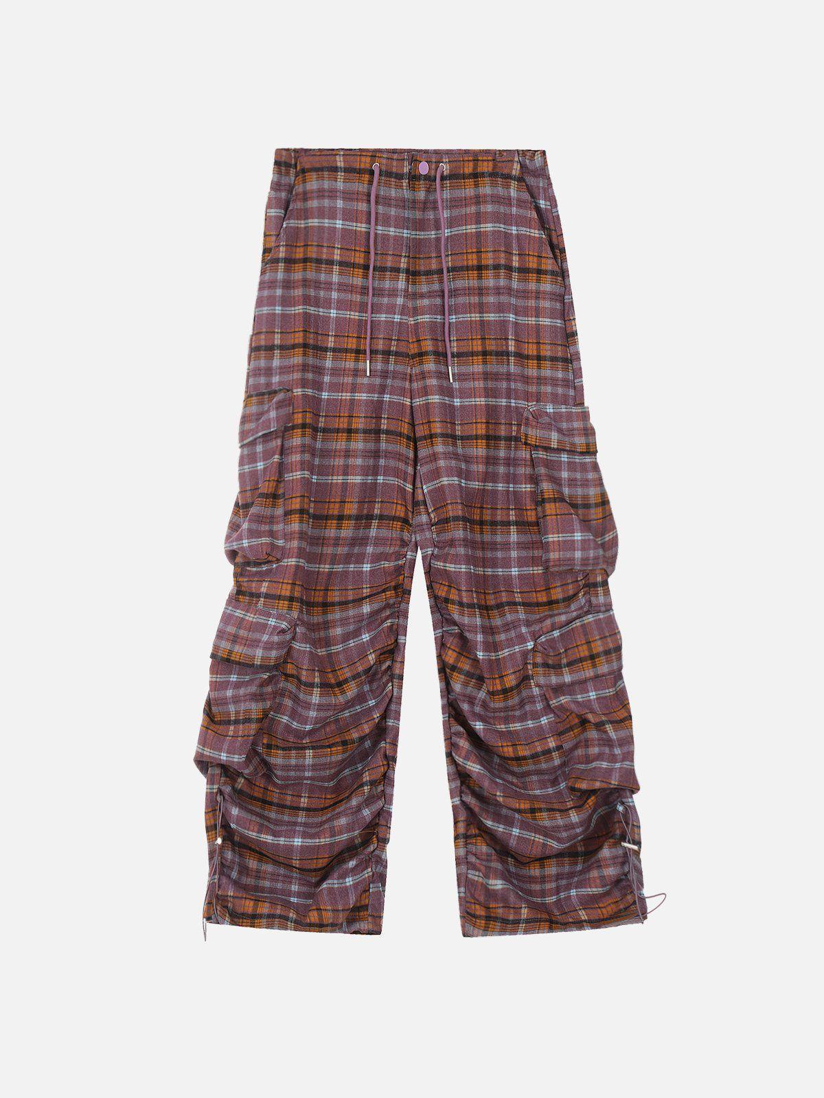 Aelfric Eden Plaid Multi Pocket Cargo Pants product image