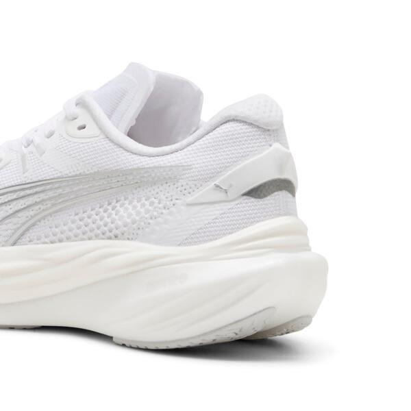 PUMA Deviate NITROâ¢ 3 Women's Running Shoes in White/Feather Grey/Silver Product Image