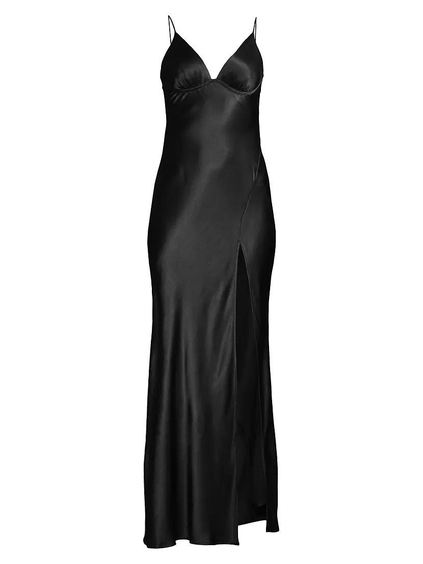 Ren Satin Maxi Dress Product Image