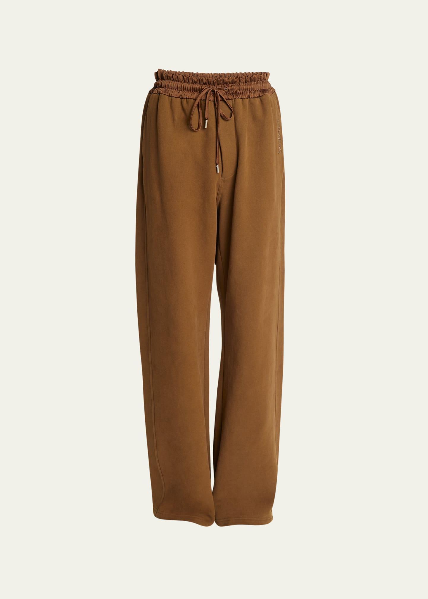 Mens Terry Wide-Leg Sweatpants Product Image