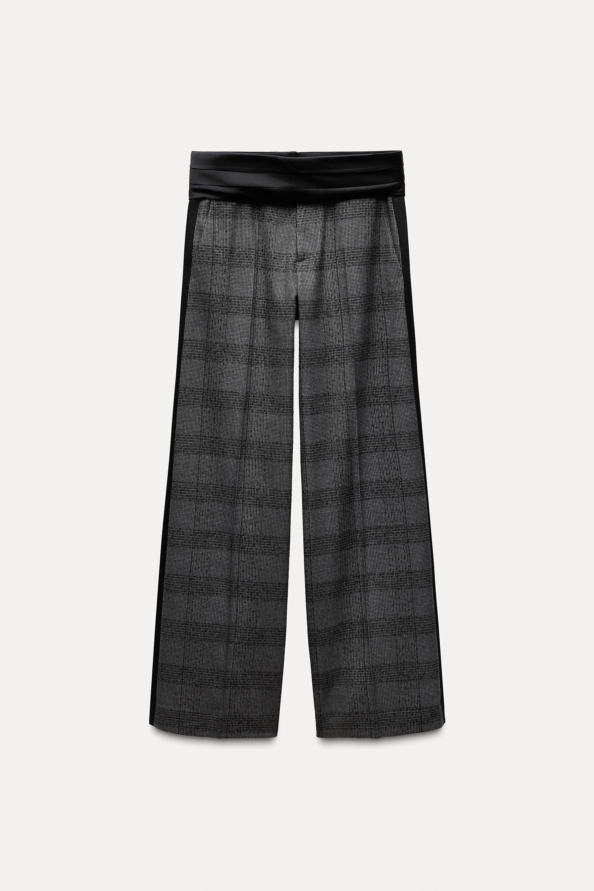 PLAID SASH PANTS ZW COLLECTION Product Image