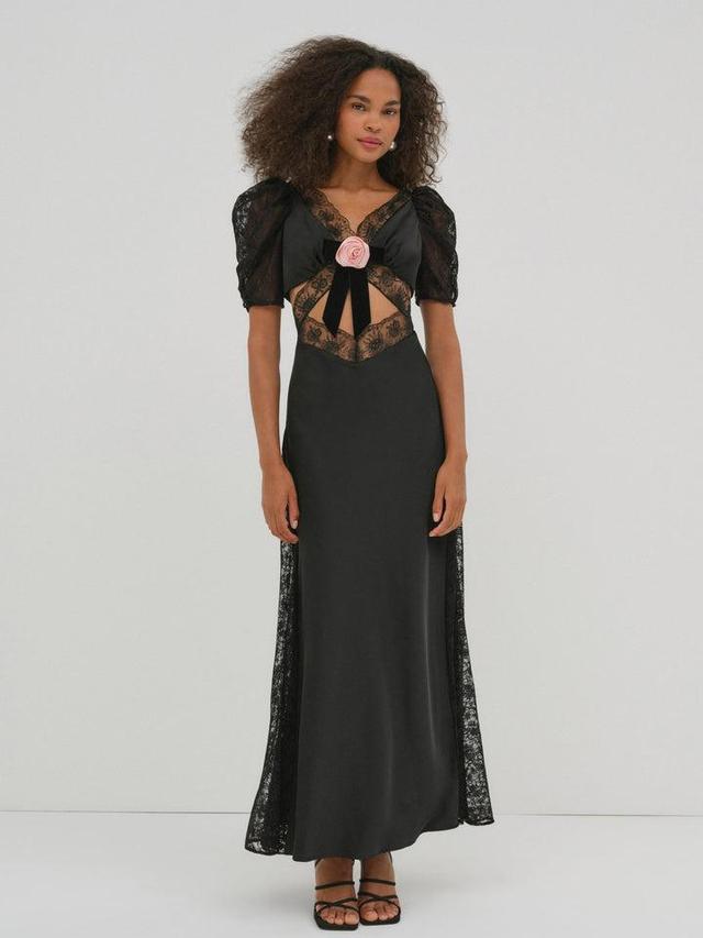 Corinne Maxi Dress — Black Product Image