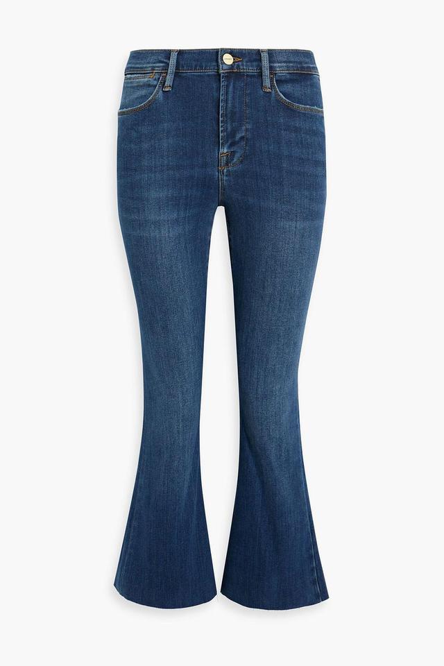 Le High Cropped High-rise Flared Jeans In Mid Denim Product Image