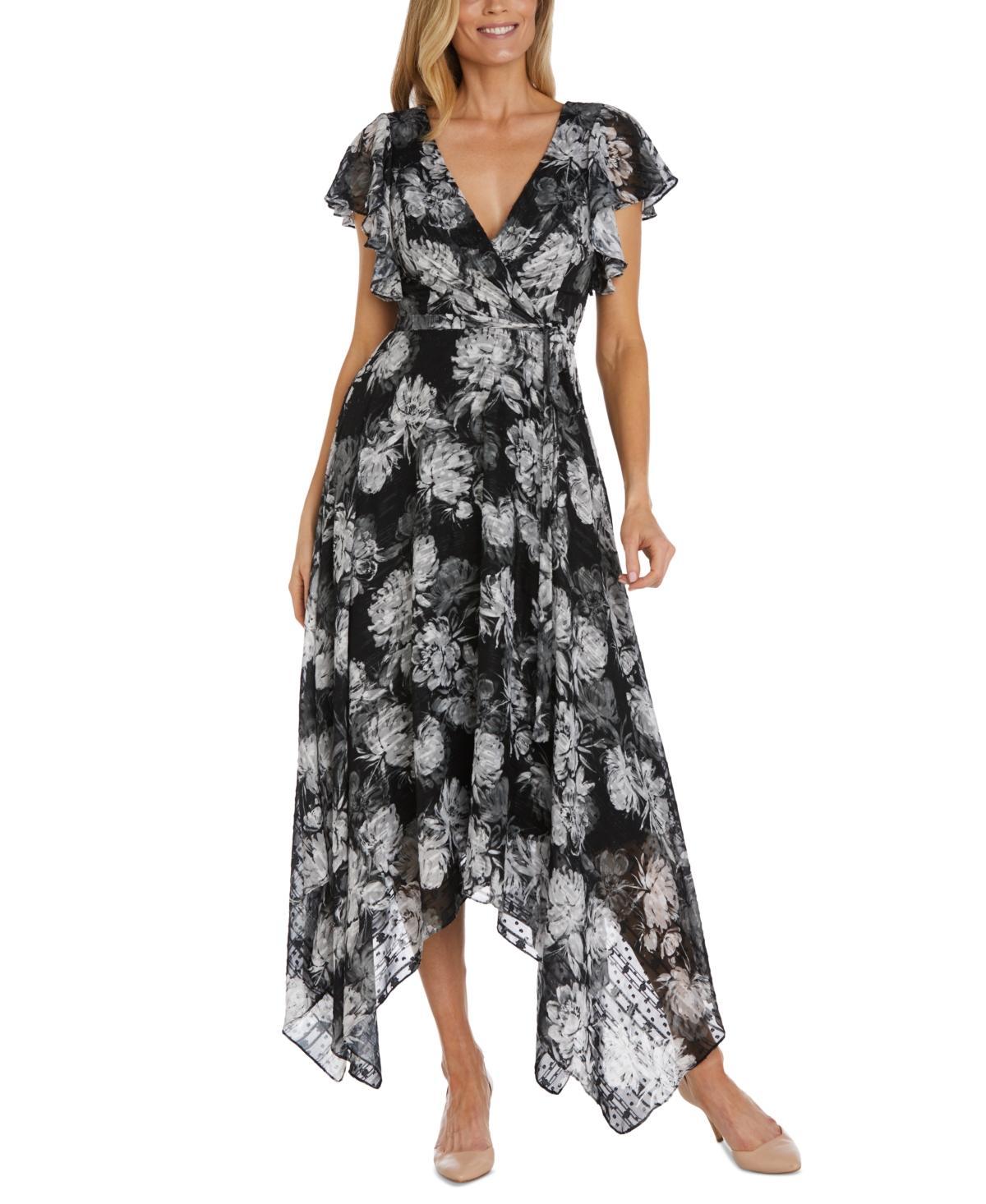 Womens Nightway Printed Faux Wrap Dress Oxford Product Image