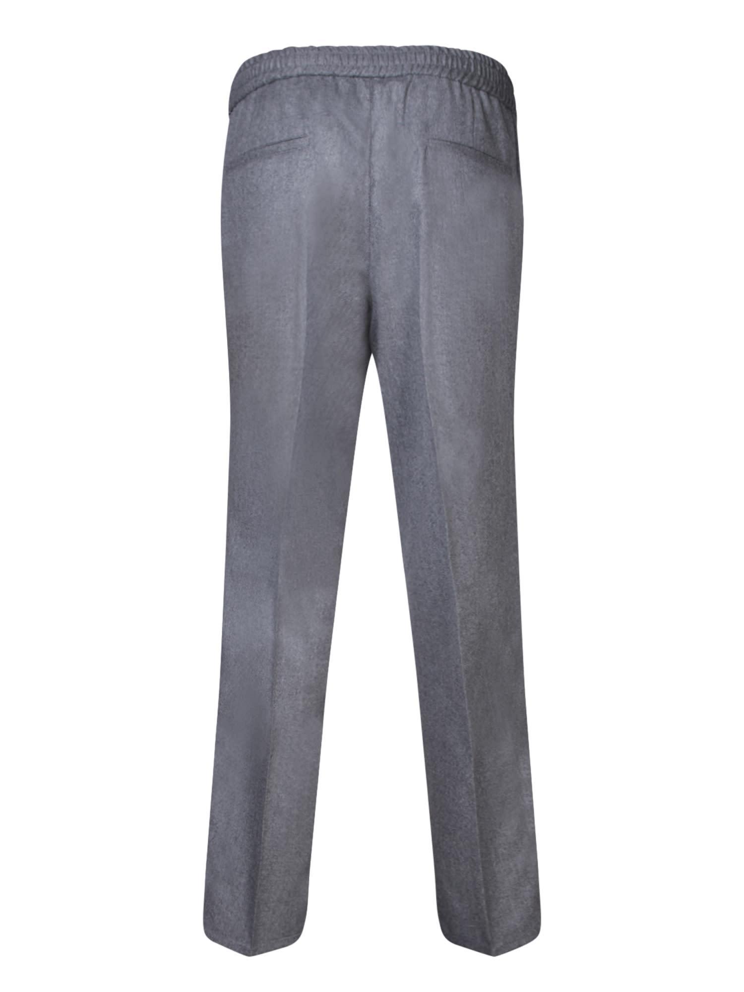 BRUNELLO CUCINELLI Grey Drawstring Trousers product image