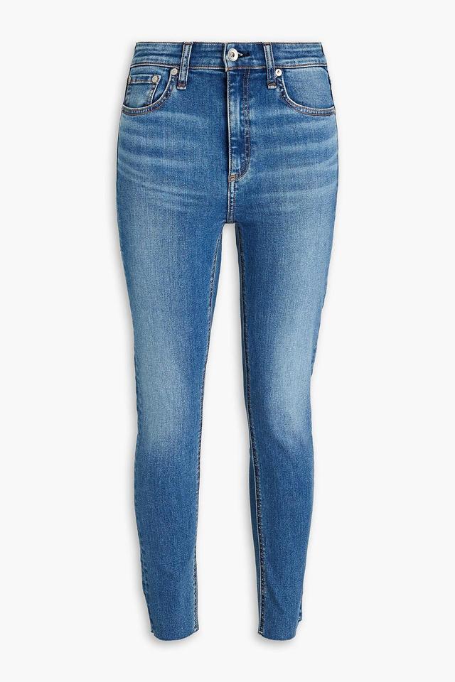 Nina High-rise Cropped Skinny Jeans In Mid Denim Product Image