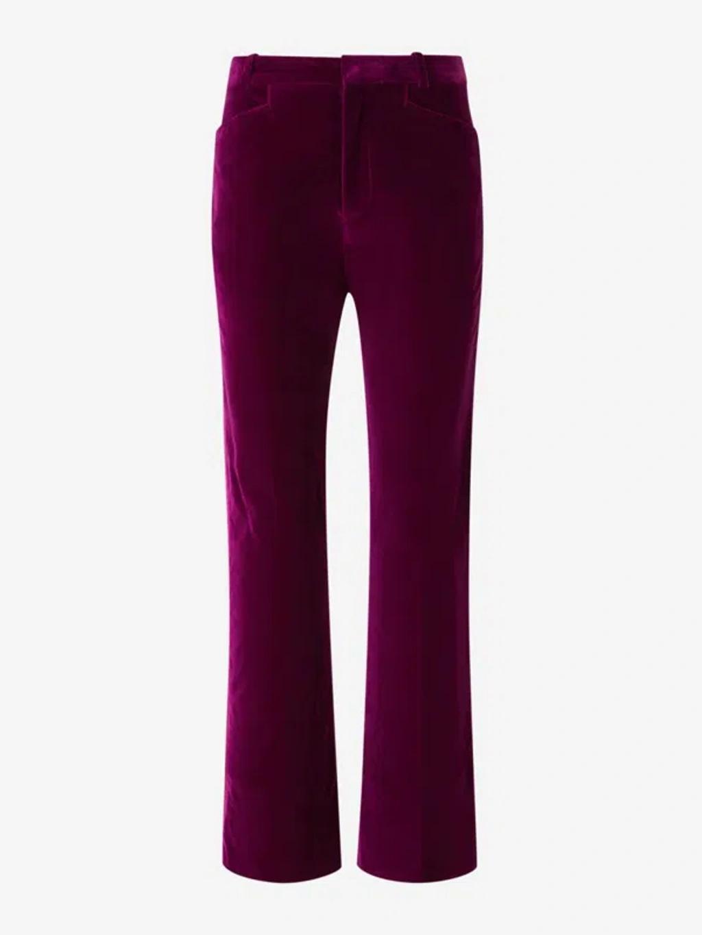 TOM FORD Formal Velvet Pants In Purple Product Image