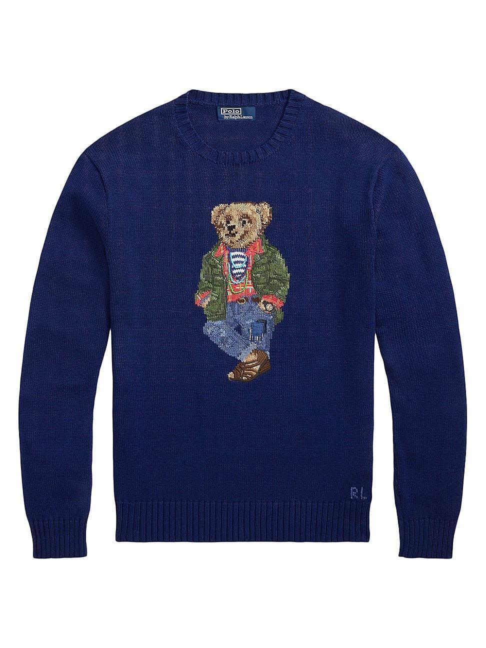 Womens Polo Bear Cotton Sweater Product Image