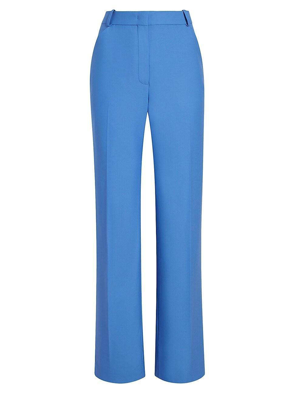 Womens Wool Flat-Front Flare Pants Product Image