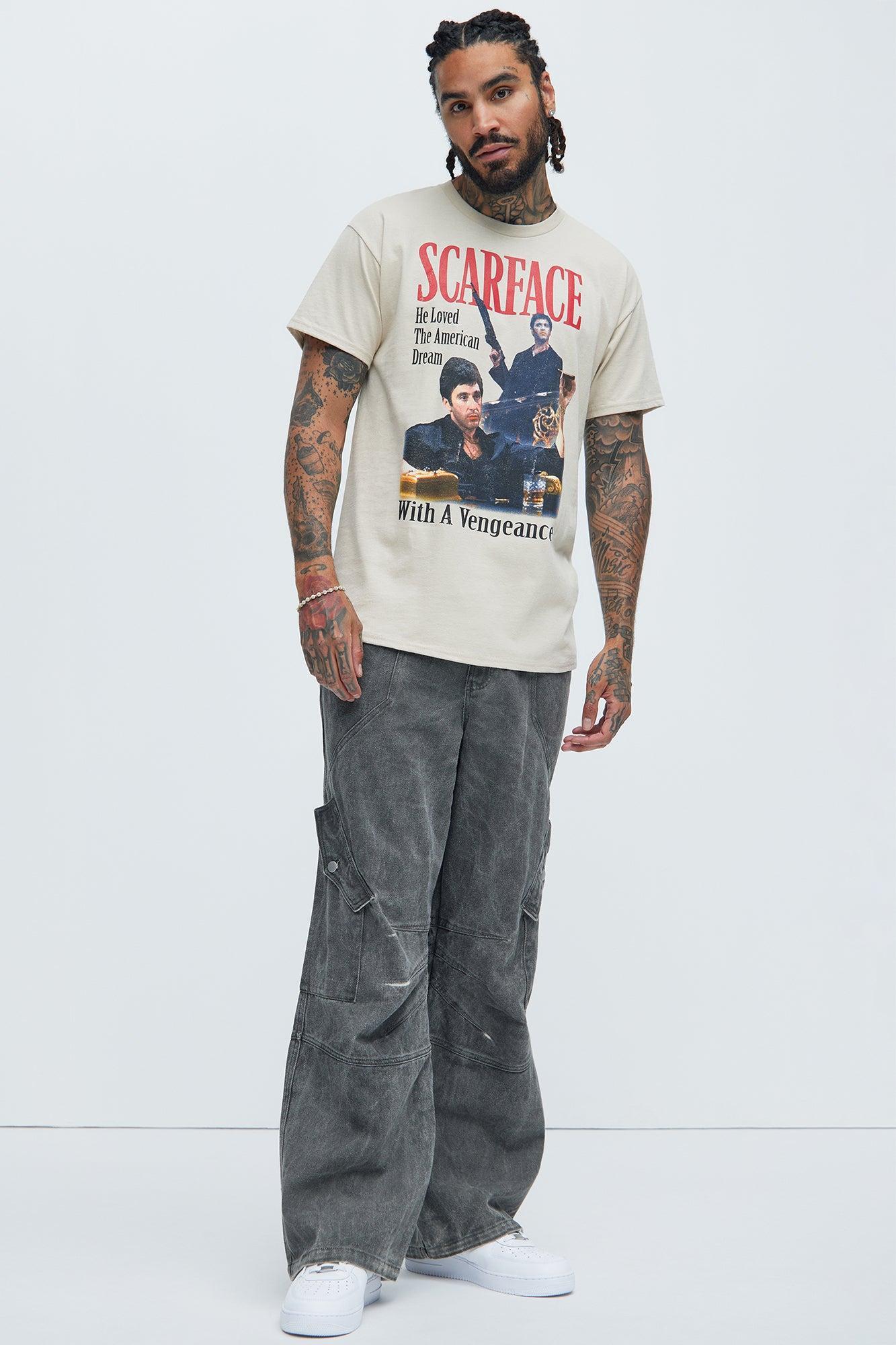 Scarface With A Vengeance Short Sleeve Tee - Sand Product Image