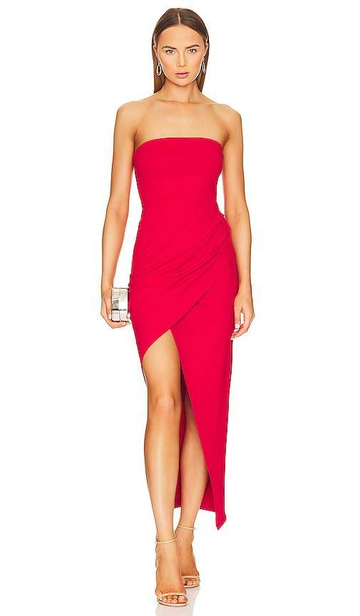 Susana Monaco Tube Dress in Red. Product Image