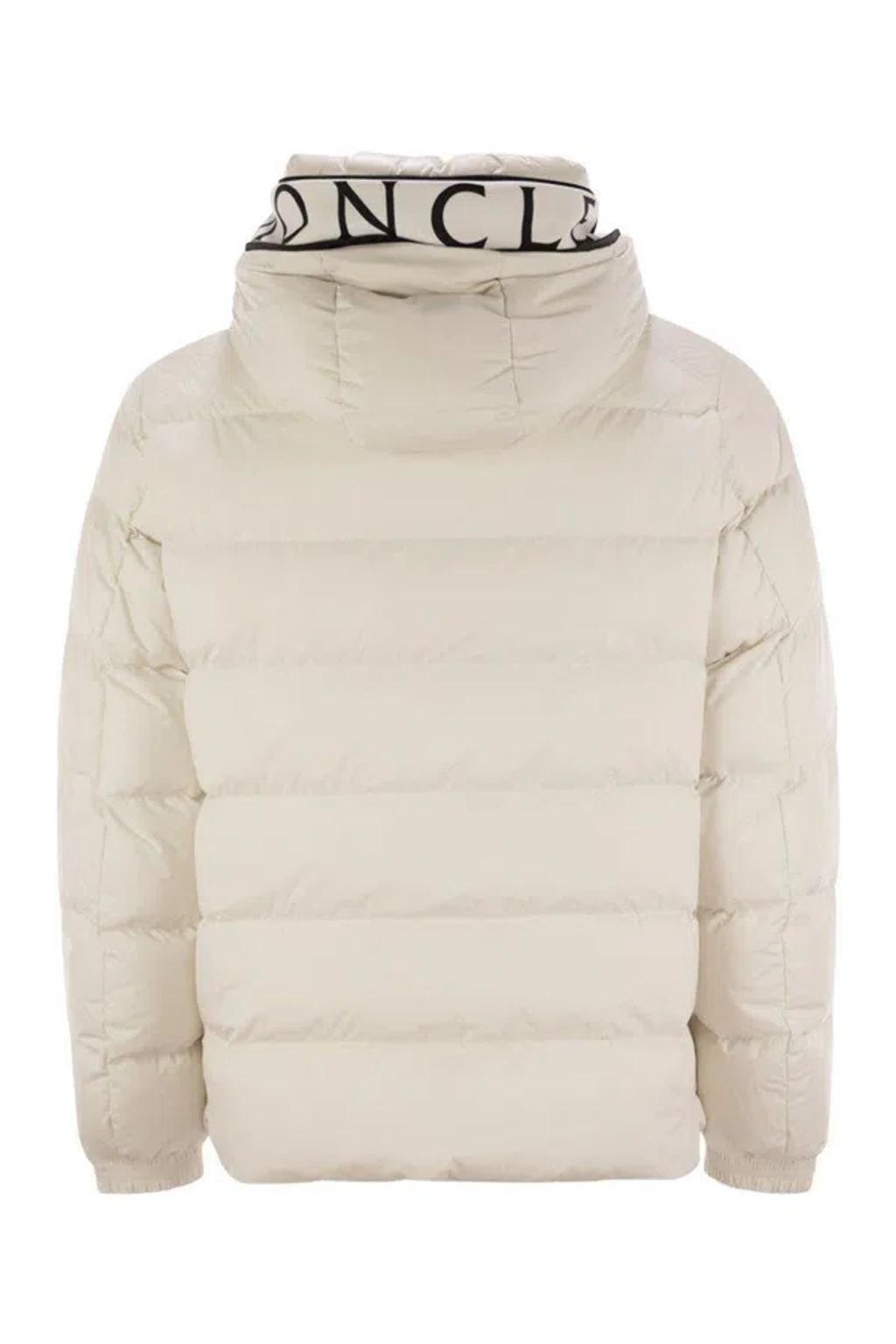 MONCLER Cardere - Hooded Down Jacket In Beige Product Image