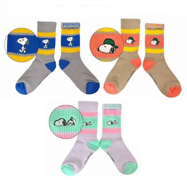 SNOOPY Colorful Line Socks Product Image