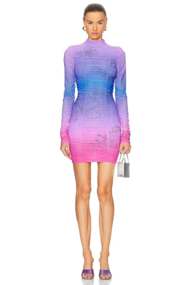 ROCOCO SAND Blake Mini Dress in Purple,Pink Product Image