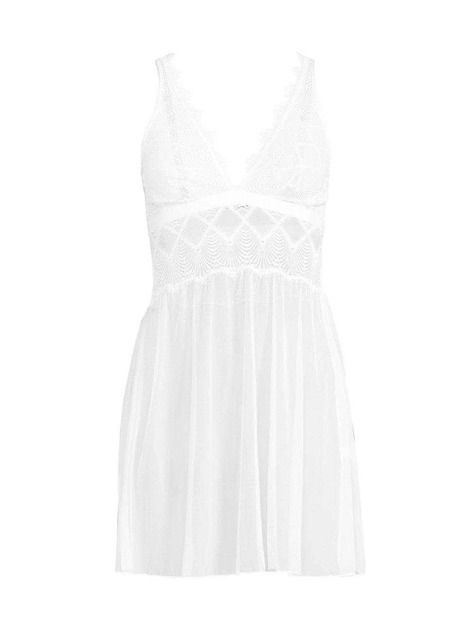 Womens Allure Lace Babydoll Slip Dress Product Image