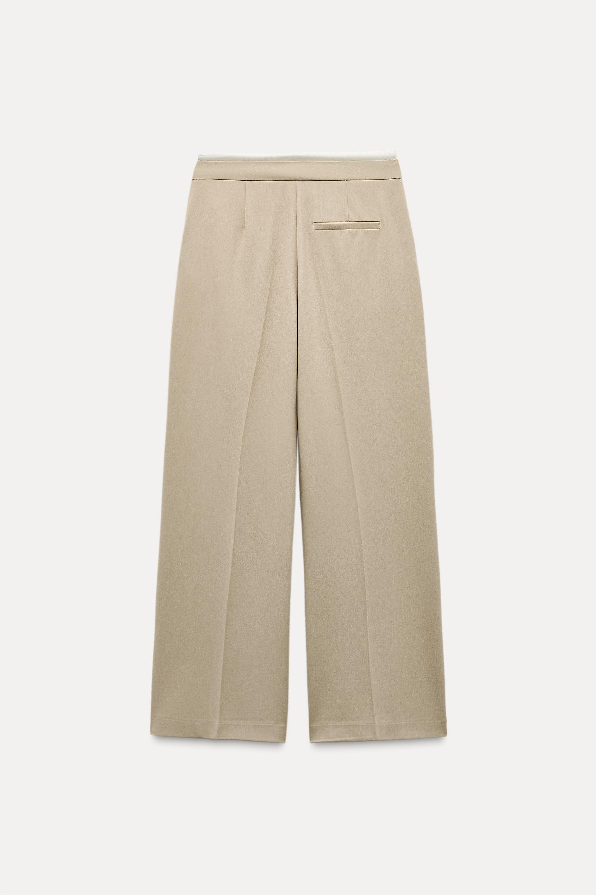 DOUBLE WAIST WIDE LEG PANTS Product Image