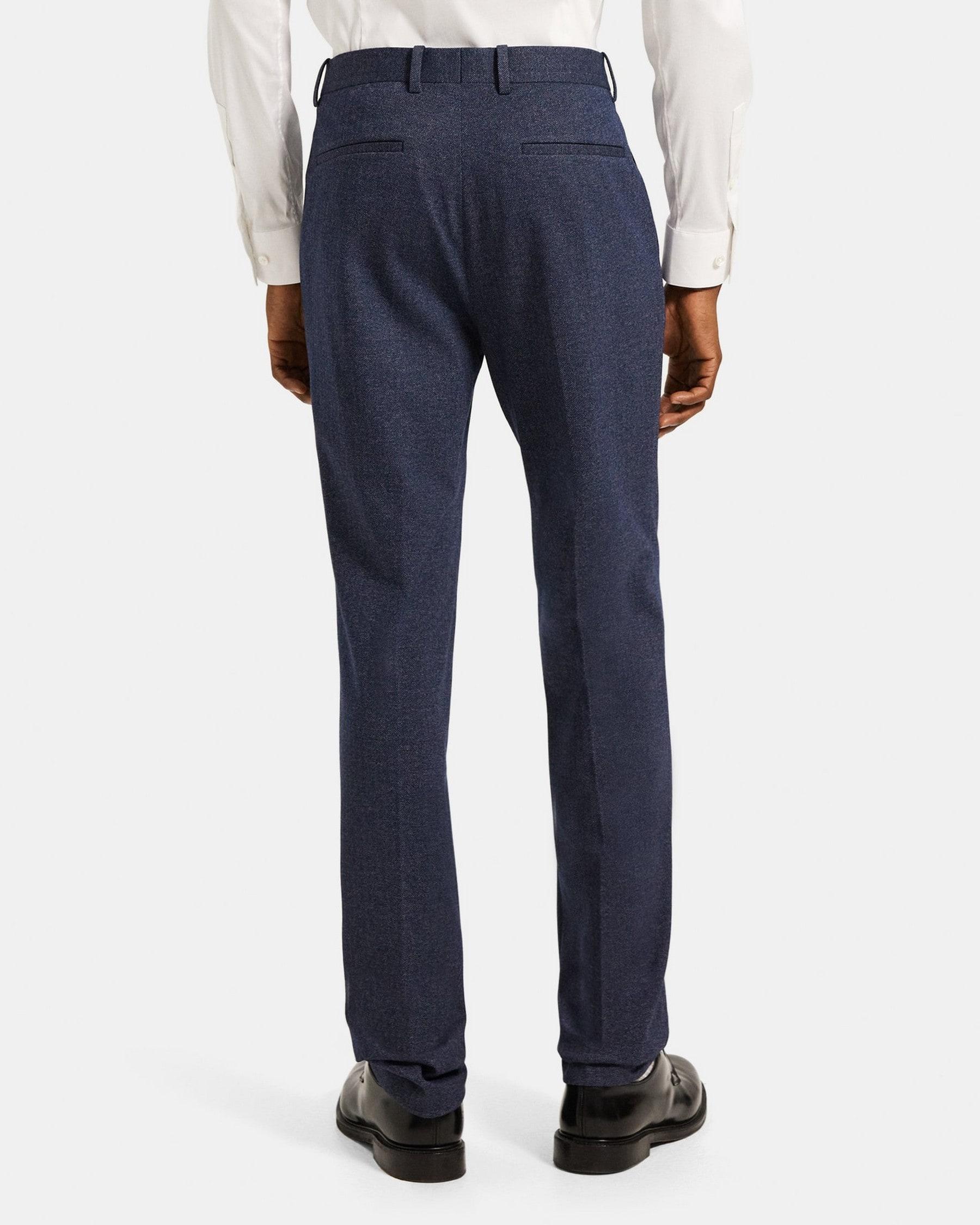 Slim-Fit Suit Pant in Herringbone Viscose Blend Product Image