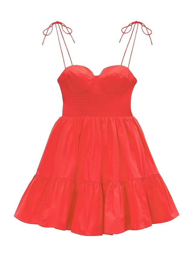 Womens Landry Smocked Bustier Minidress Product Image