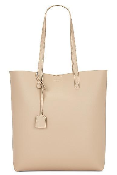 Saint Laurent North South Shopping Tote Bag in Brown Product Image