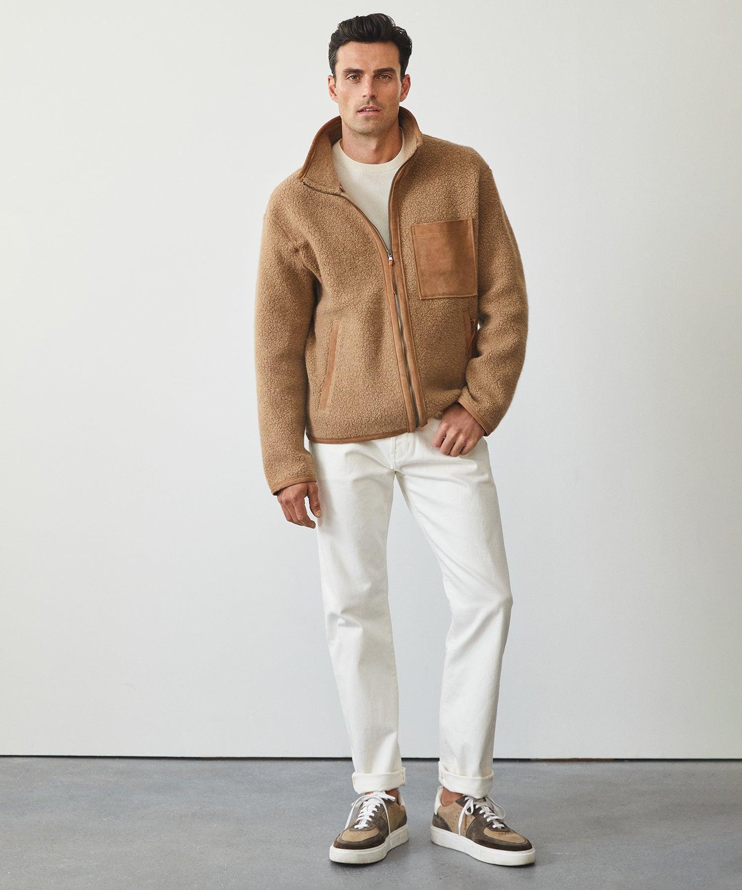 Luxe Sherpa Full-Zip Jacket in Camel Product Image