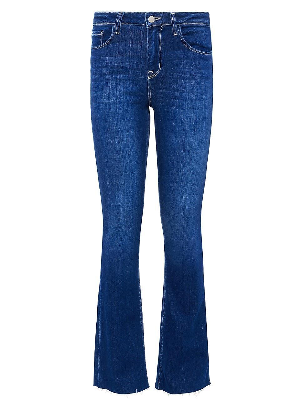 Womens Ruth Mid-Rise Slim-Straight Jeans Product Image