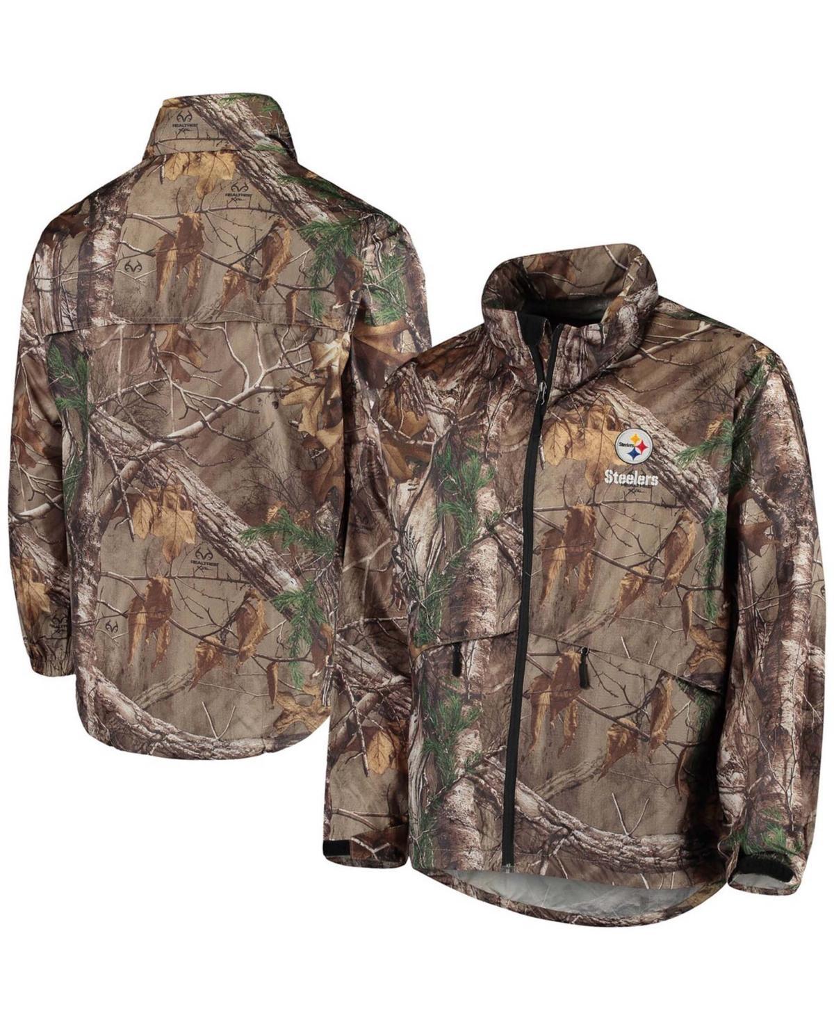 Mens Realtree Camo Pittsburgh Steelers Sportsman Waterproof Packable Full-Zip Jacket Product Image