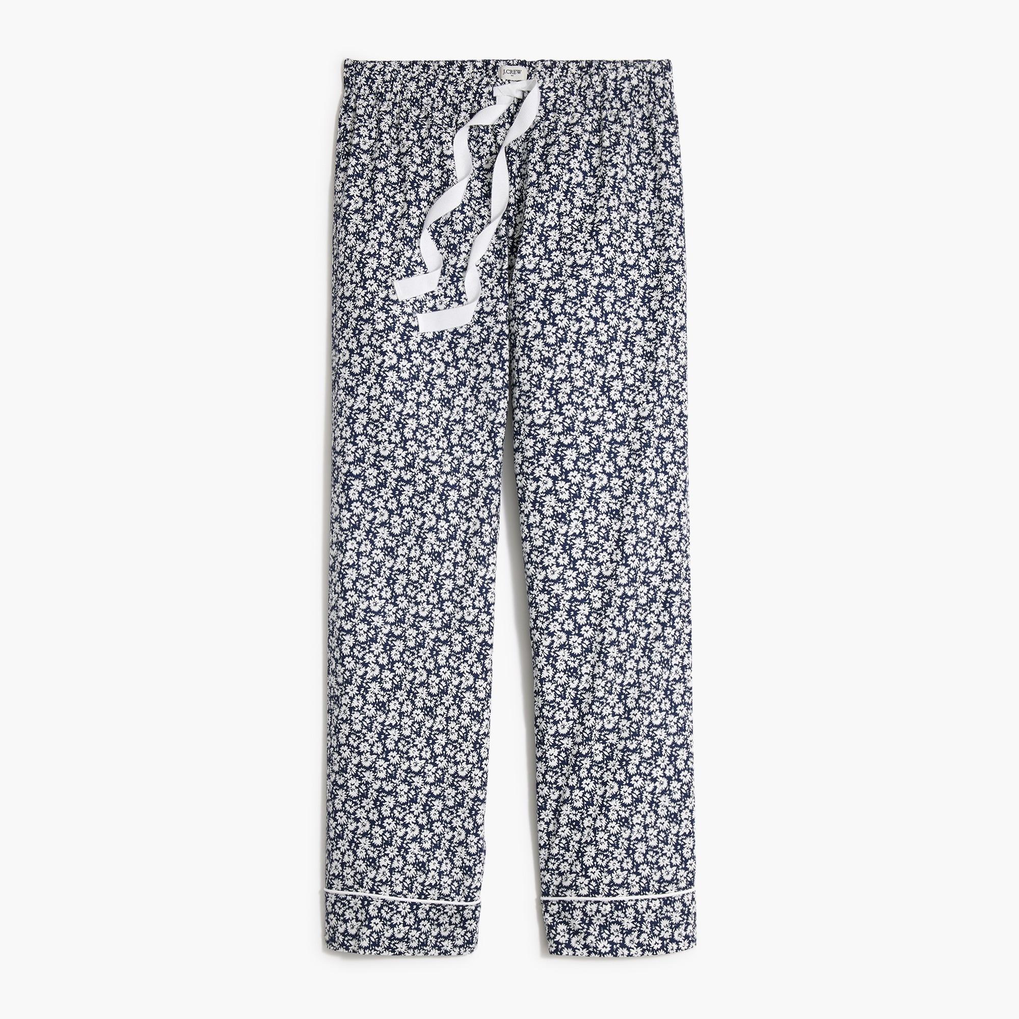 Cropped cotton pajama pant Product Image