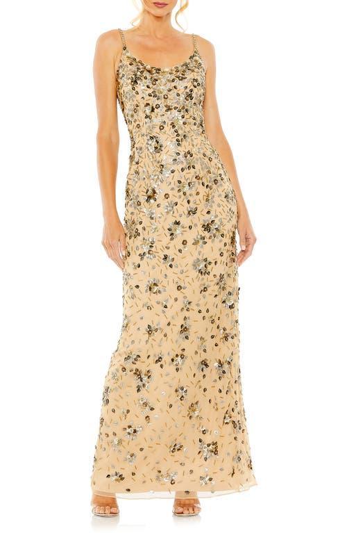 Womens Embellished Scoopneck Gown Product Image