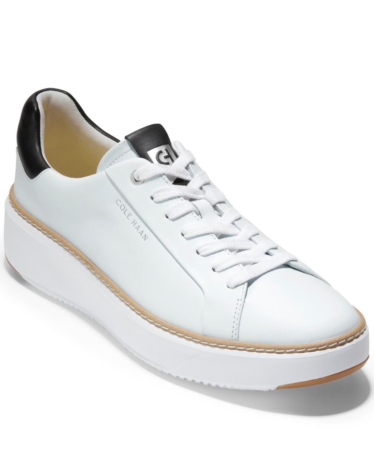 Cole Haan Womens Topspin Lace-Up Leather Platform Sneakers Product Image