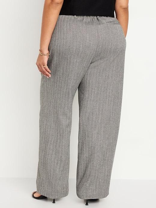 Extra High-Waisted Taylor Wide-Leg Trouser Pants Product Image