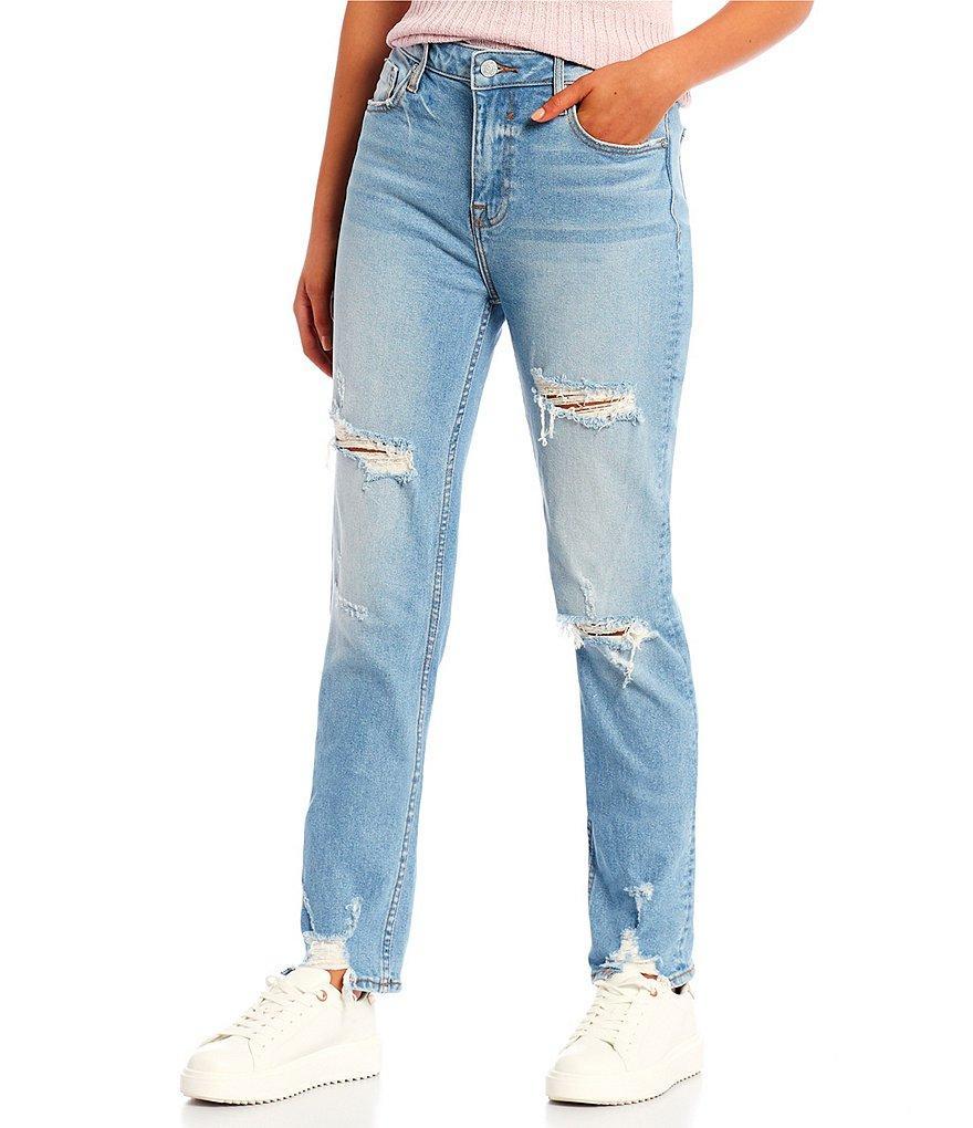 Vigoss High Rise Distressed Straight Jeans product image