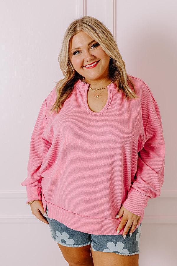 Boardwalk Babe Shift Top in Pink Curves Product Image