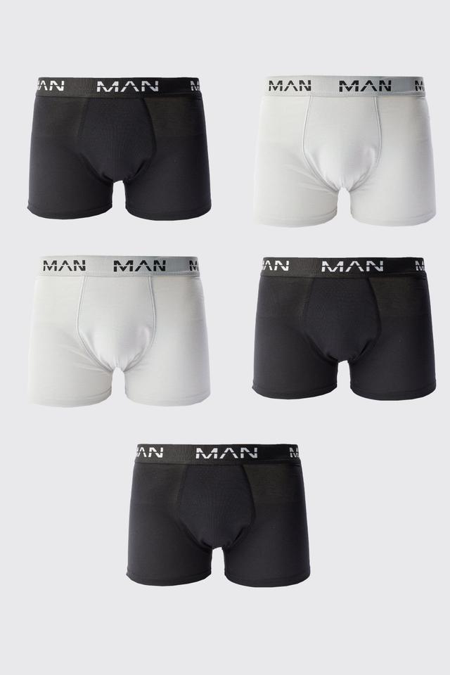 5 Pack Man Mixed Colour Trunks | boohooMAN USA Product Image