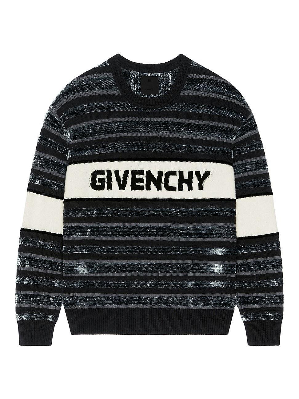 Mens Sweater In Wool With Stripes Product Image