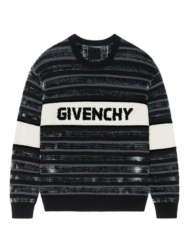 Mens Sweater In Wool With Stripes Product Image