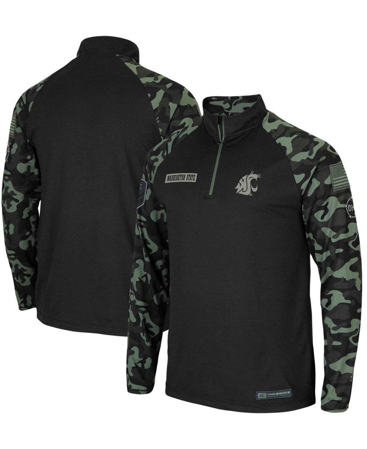 Mens Black South Carolina Gamecocks Oht Military-Inspired Appreciation Take Flight Raglan Quarter-Zip Jacket Product Image